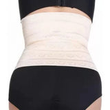 { "alt_text": "Beige skin material tummy belt shapewear undergarments for slimming support" }