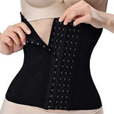 Black tummy control shapewear undergarment designed for slimming and waist contouring support