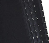 Black tummy control shapewear undergarment designed for slimming and waist contouring support