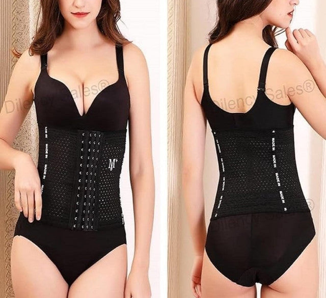 Black tummy control shapewear undergarment designed for slimming and waist contouring support