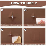 Pack of 2 Leather Repair Patch (Brown)