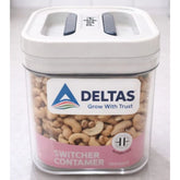 White plastic airtight storage container set (500ML), ideal for food preservation and organization