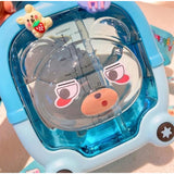 { "alt_text": "Multicolor PC & PP baby bottle 960 ML, cartoon animal design water bottle for school kids" }