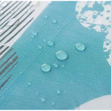 { "alt_text": "Pink-white polyester air conditioner cover for 1 and 1.5 ton AC unit, durable embroidered household appliance decor" }