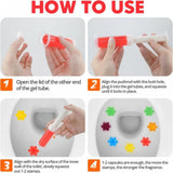 Pack of 2 Toilet Freshner And Cleaner Flower Gel (Multicolor)