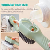 Pack of 3 Soap Dispensing Cleaning Brush (Multicolor)