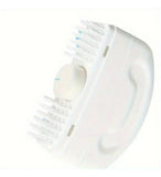 White shoe cleaning brush with soft fine bristles for removing stains and whitening sneakers