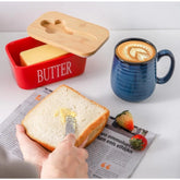 Ceramic Butter Box (Red)