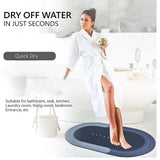 Multicolor super absorbent non-slip microfiber bath mat with thickened rubber backing