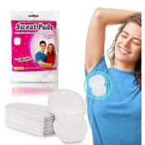 { "alt_text": "White absorbent sweat pads for underarms, anti-bacterial deodorant sticks, travel essential for daily use" }