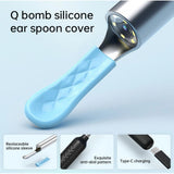 { "alt_text": "Multicolor silicone otoscope camera kit for safe earwax cleaning, nasal and skin inspection tool" }