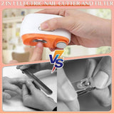 2 In 1 Electric Nail Clipper (White)