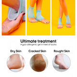 Pack of 2 Half Gel Cotton Heel Socks (Blue)