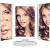Rechargeable Makeup Vanity Mirror (Silver)