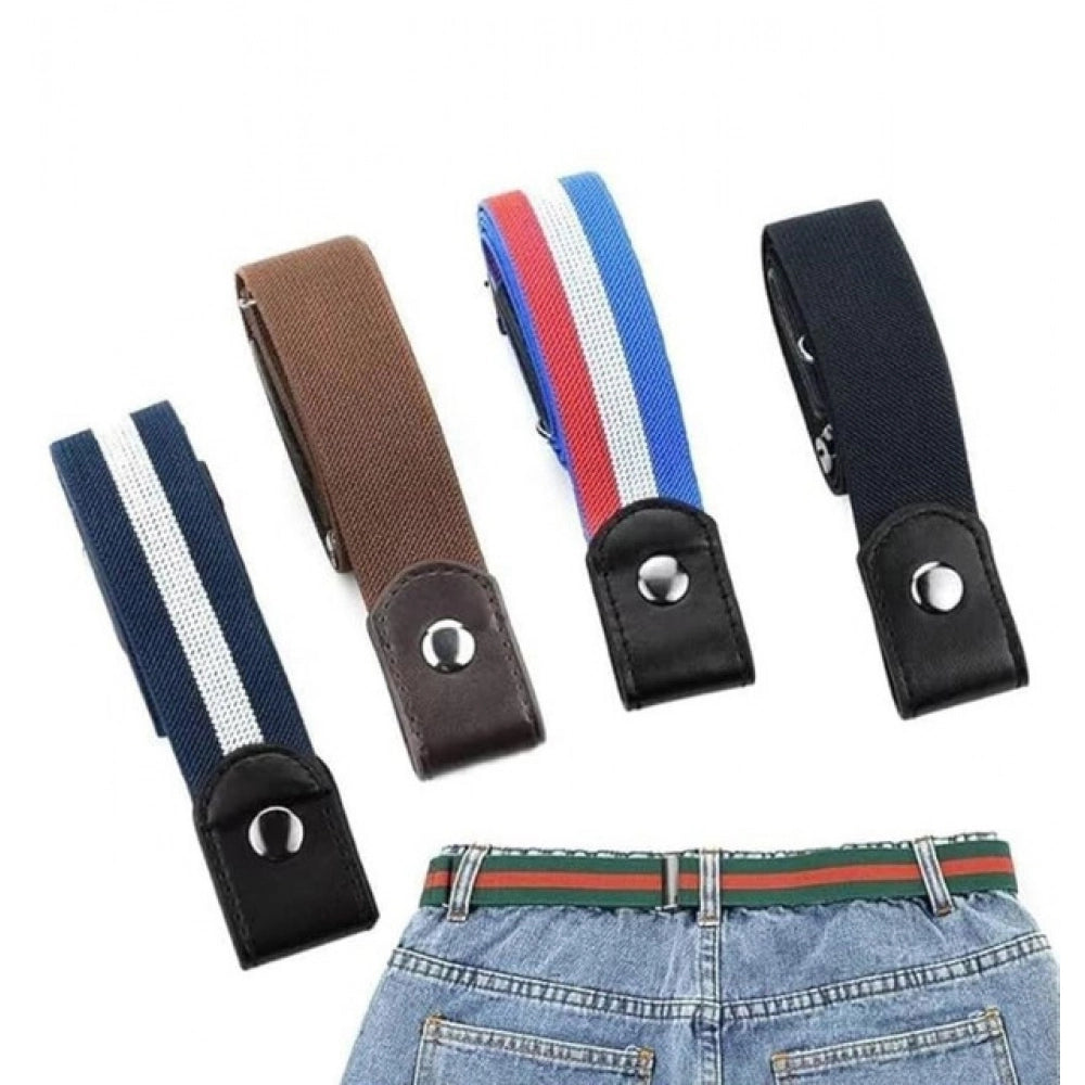 { "alt_text": "Multicolor elastic belt adjustable no show web belt for women men kids, comfortable stretch strap" }