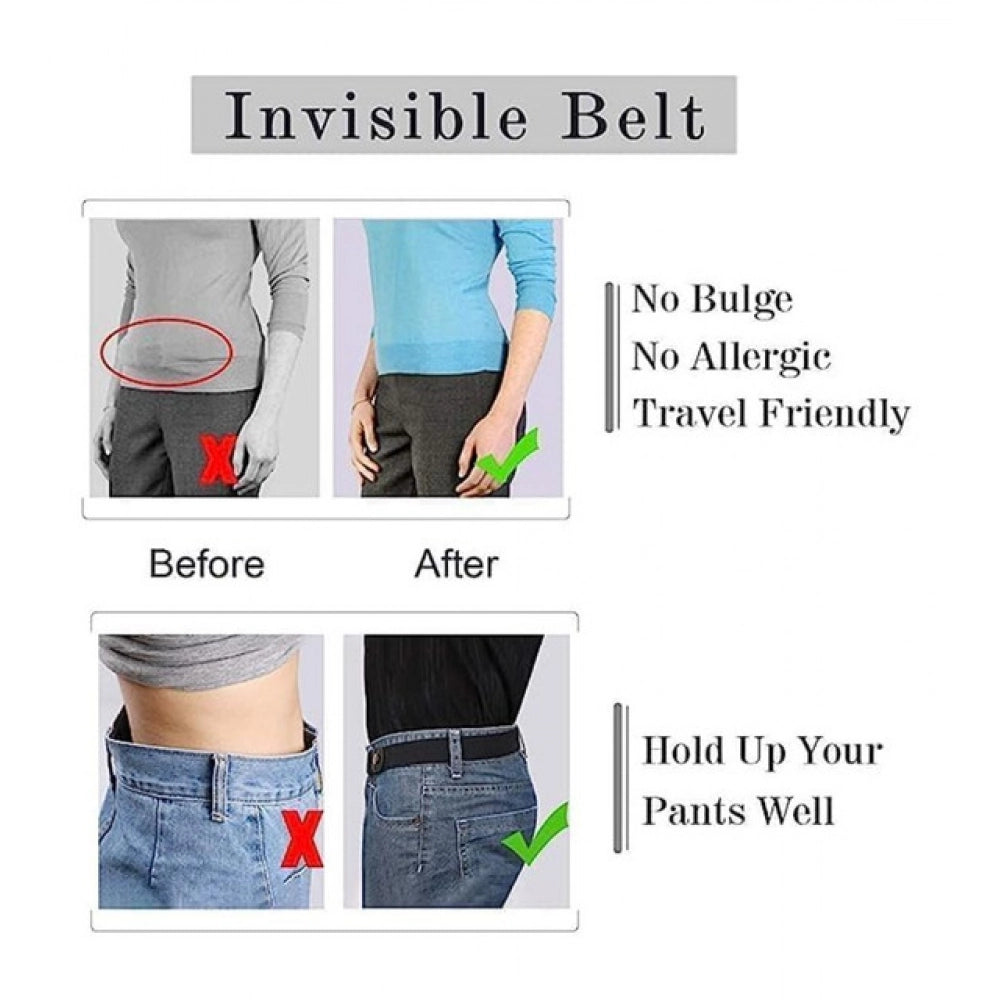 { "alt_text": "Multicolor elastic belt adjustable no show web belt for women men kids, comfortable stretch strap" }