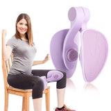 { "alt_text": "Purple silicone pelvic exerciser for inner thigh and glute workouts, fitness equipment for home use" }