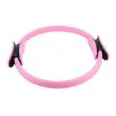 { "alt_text": "Pink rubber yoga pilates ring for core workout, abdominal, and thigh toning exercise equipment" }