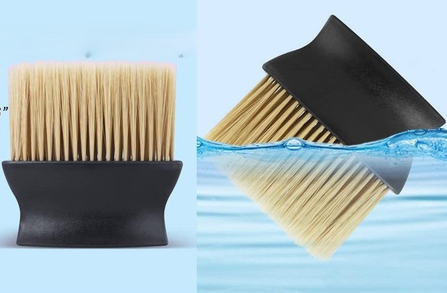 Black car dashboard cleaning brush set for deep cleaning car interior nooks and crannies