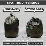 Pack of 5 Biodegradeable Vegetable-Paper 17 x 19 Inches Garbage Bag (Black)
