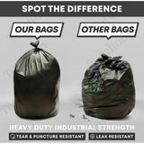 Pack of 10 Biodegradeable Vegetable-Paper 17 x 19 Inches Garbage Bag (Black)