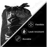 Pack of 10 Biodegradeable Vegetable-Paper 17 x 19 Inches Garbage Bag (Black)