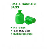 Pack of 3 Polyethylene 17 x 19 Inches Garbage Bag (Green)