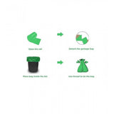 Pack of 3 Polyethylene 17 x 19 Inches Garbage Bag (Green)