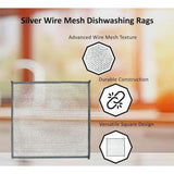 Pack of 5 Stainless Steel Dishwash Scrub (Silver)