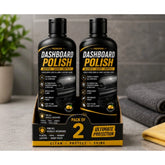 Pack of 2 Dashboard Polish Liquid Flip Top Cap Bottles 100 ML