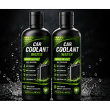 { "alt_text": "Blue coolant water liquid car bottles, 100 ML, for vehicle cooling system maintenance, 2-pack" }