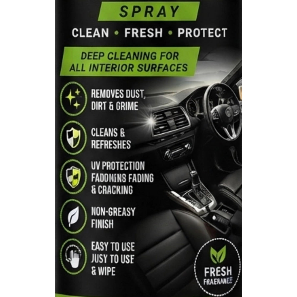 { "alt_text": "Blue liquid car interior cleaner spray bottles, 100 ML, refreshing car detailing liquid for auto care" }