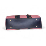 Women's Polyurethane Textured Duffle Bag with Adjustable & Removable Strap (Pink)