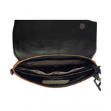 Women's Polyurethane Floral Embroidered Crossbody Sling Bag with Adjustable & Removable Strap (Black)