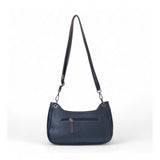 Women's Polyurethane Floral Embroidered Crossbody Sling Bag with Adjustable & Removable Strap (Black)