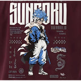 { "alt_text": "Wine cotton blend men's oversized t-shirt, printed casual wear, round neck half sleeve, 240 GSM" }