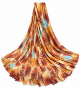 { "alt_text": "Multi georgette printed saree with unstitched blouse, 5.5m, ethnic wear fashion fabric" }