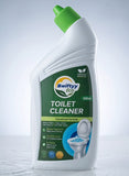 Green liquid toilet cleaner, 500 ml, suitable for cleaning toilets, basins, and bathtubs with a lavender scent
