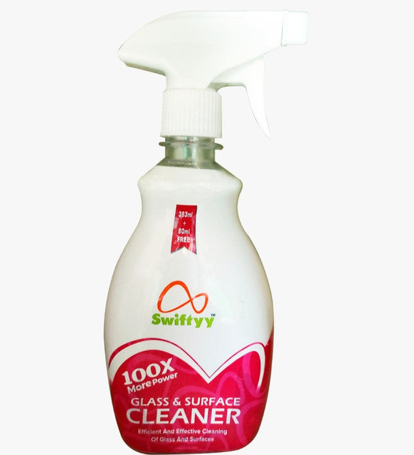 Pink glass and surface cleaner liquid, 500 ml, suitable for mirrors, glass, and electronics