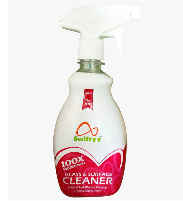 Pink glass and surface cleaner liquid, 500 ml, suitable for mirrors, glass, and electronics