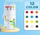 Wax 12 pieces Crayons Colour Set (Multicolor)