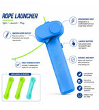 Multicolor plastic rope launcher toy for kids, featuring a string shooter design for outdoor play