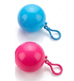 Multicolor plastic raincoat ball for instant, lightweight, and portable rain protection for men and women
