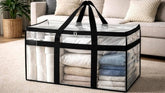 Acrylic Transparent Storage Bag with Zip & Handle (Transparent)