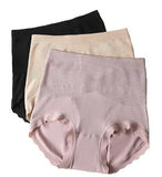 Multicolor nylon seamless high-waisted hipster panty with tummy control and butt lift support