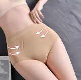 Nylon-Cotton Blend Women's Paded Panty Free Size (Beige-Black)