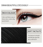 Black waterproof smudge-proof gel eyeliner pencil for creating bold, defined eye makeup