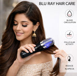 Black stainless steel cordless 2-in-1 hair trimmer and split end remover for professional at-home hair care