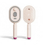 Multicolor plastic handheld steam hair brush comb for detangling and gentle daily grooming
