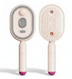 Multicolor plastic handheld steam hair brush comb for detangling and gentle daily grooming